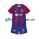 Thuisshirt FC Barcelona Frenkie de Jong 21 Voetbalteneu Kinderen 2023-24 S-S