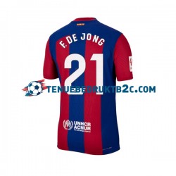 Thuisshirt FC Barcelona Frenkie de Jong 21 Mannen 2023-24 S-S