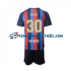 Thuisshirt FC Barcelona Gavi 30 Voetbalteneu Kinderen 2022-23 S-S