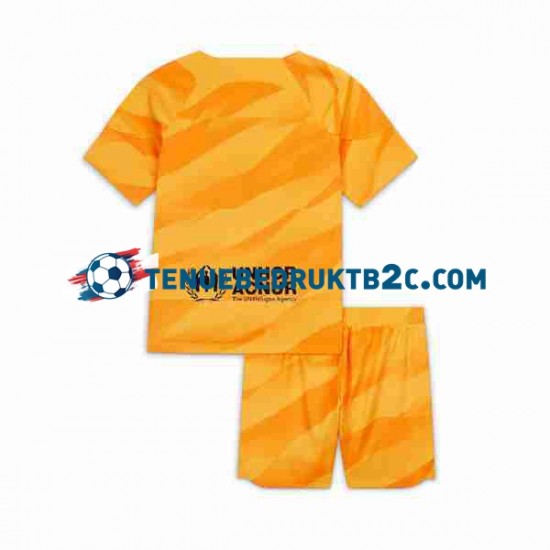 4de shirt FC Barcelona Keeper Voetbalteneu Kinderen 2023-24 S-S