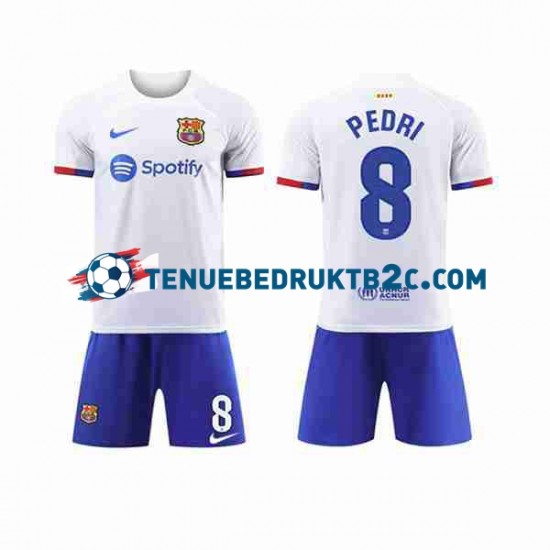 Uitshirt FC Barcelona Pedri 8 Voetbalteneu Kinderen 2023-24 S-S