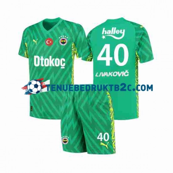 Thuisshirt Keeper Fenerbahce Livakovic 40 Voetbalteneu Kinderen 2023-24 S-S