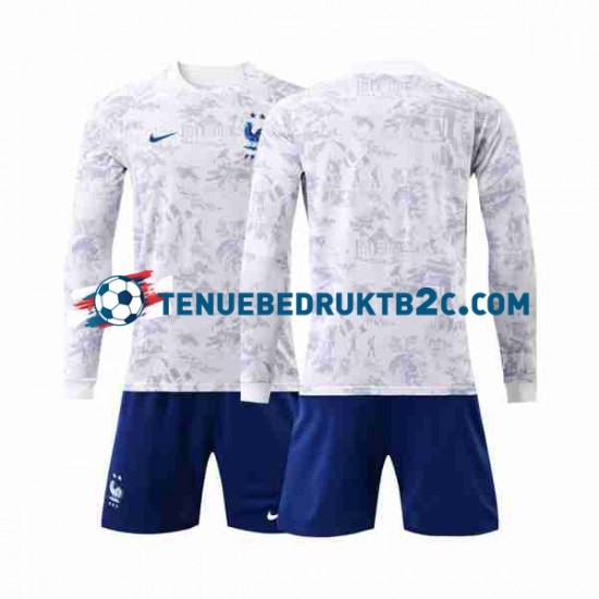 Uitshirt Frankrijk Voetbalteneu Kinderen WK 2022 L-S