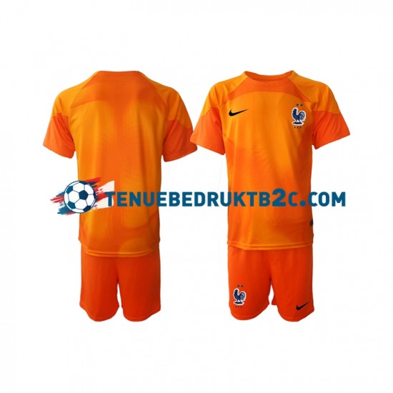 Uitshirt Frankrijk Keeper Voetbalteneu Kinderen WK 2022 S-S