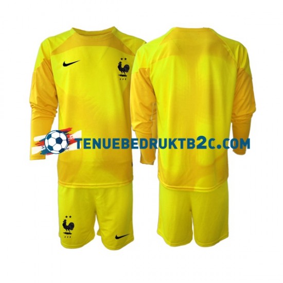 3de shirt Frankrijk Keeper Voetbalteneu Kinderen WK 2022 L-S