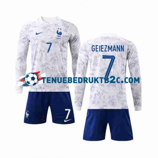 Uitshirt Frankrijk Griezmann 7 Voetbalteneu Kinderen WK 2022 L-S