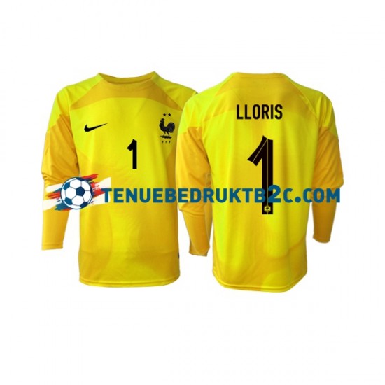 3de shirt Frankrijk Keeper Hugo Lloris 1 Mannen WK 2022 L-S