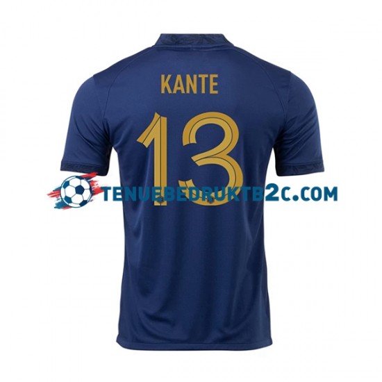 Thuisshirt Frankrijk Kante 13 Mannen WK 2022 S-S