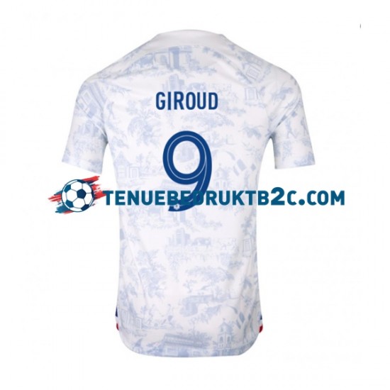 Uitshirt Frankrijk Olivier Giroud 9 Mannen WK 2022 S-S