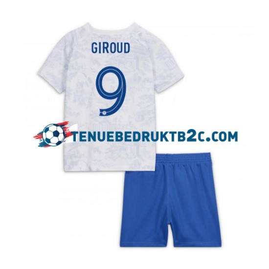 Uitshirt Frankrijk Olivier Giroud 9 Voetbalteneu Kinderen WK 2022 S-S