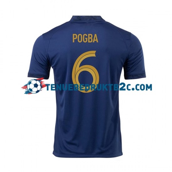 Thuisshirt Frankrijk Pogba 6 Mannen WK 2022 S-S