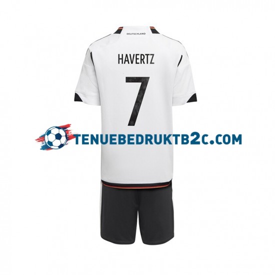 Thuisshirt Duitsland Havertz 7 Voetbalteneu Kinderen WK 2022 S-S