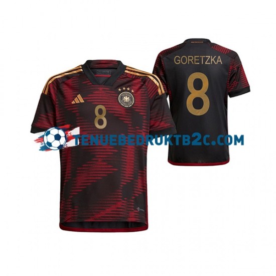 Uitshirt Duitsland Leon Goretzka 8 Mannen WK 2022 S-S