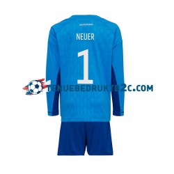 Thuisshirt Duitsland Keeper Manuel Neuer 1 Voetbalteneu Kinderen WK 2022 L-S