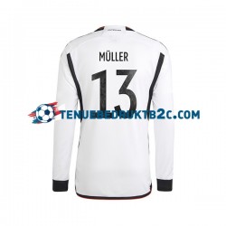 Thuisshirt Duitsland Thomas Muller 13 Mannen WK 2022 L-S