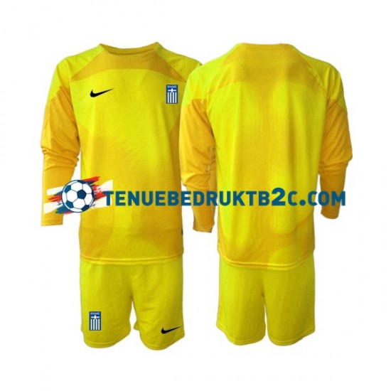 Thuisshirt Griekenland Keeper Voetbalteneu Kinderen 2023 L-S