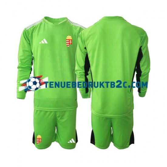 Thuisshirt Hongarije Keeper Voetbalteneu Kinderen 2022 L-S