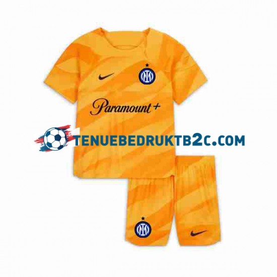 Thuisshirt Inter Milan Keeper Voetbalteneu Kinderen 2023-24 S-S