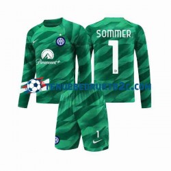 Uitshirt Inter Milan Keeper Sommer 1 Voetbalteneu Kinderen 2023-24 L-S