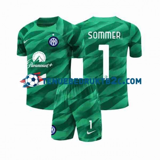 Uitshirt Inter Milan Keeper Sommer 1 Voetbalteneu Kinderen 2023-24 S-S