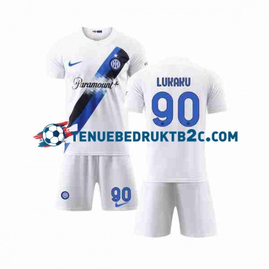 Uitshirt Inter Milan Lukaku 90 Voetbalteneu Kinderen 2023-24 S-S