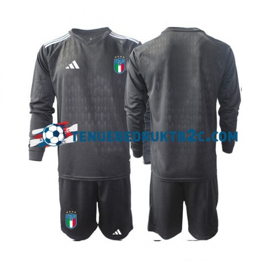 Uitshirt Italië Keeper Voetbalteneu Kinderen 2023 L-S