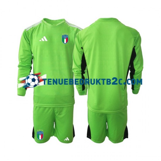 Thuisshirt Italië Keeper Voetbalteneu Kinderen 2023 L-S