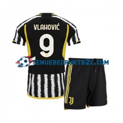 Thuisshirt USA Juventus Dn Vlahovic 9 Voetbalteneu Kinderen 2023-24 S-S