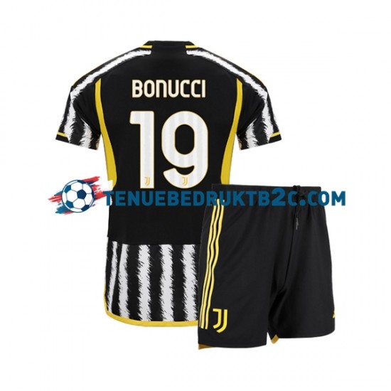 Thuisshirt Juventus Leonardo Bonucci 19 Voetbalteneu Kinderen 2023-24 S-S