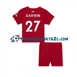 Thuisshirt Liverpool Darwin Nunez 27 Voetbalteneu Kinderen 2022-23 S-S