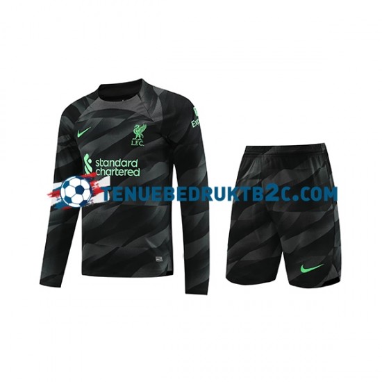 Uitshirt Liverpool Keeper Voetbalteneu Kinderen 2023-24 L-S