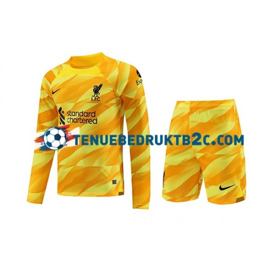 3de shirt Liverpool Keeper Voetbalteneu Kinderen 2023-24 L-S