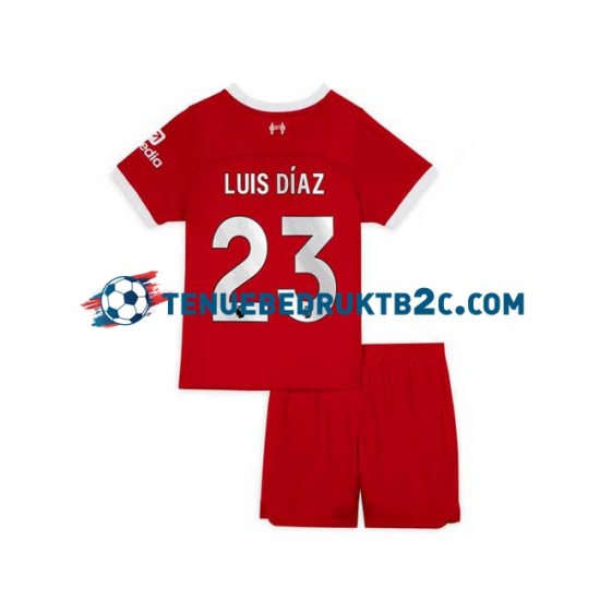 Thuisshirt Liverpool Luis Diaz 23 Voetbalteneu Kinderen 2023-24 S-S