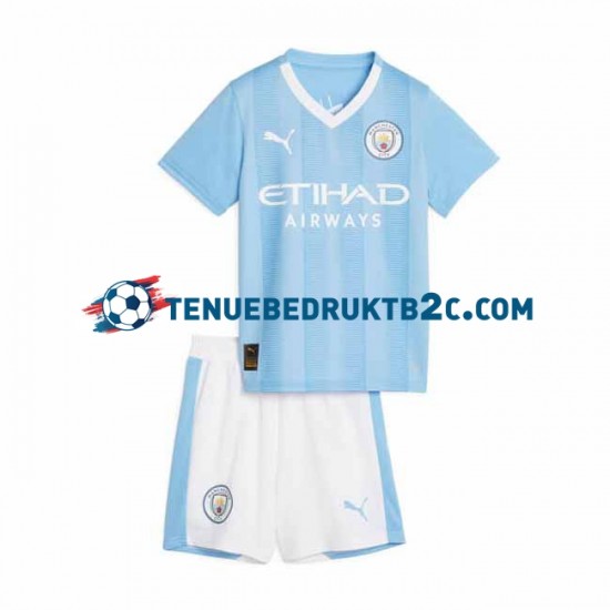 Thuisshirt Manchester City Voetbalteneu Kinderen 2023-24 S-S