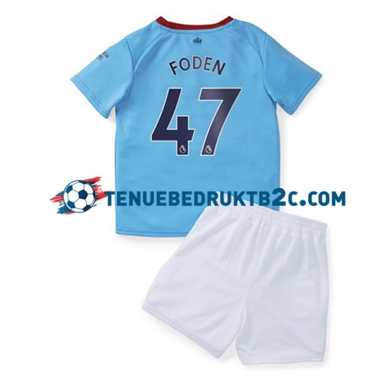 Thuisshirt Manchester City Foden 47 Voetbalteneu Kinderen 2022-23 S-S