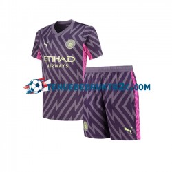 Uitshirt Manchester City Keeper Voetbalteneu Kinderen 2023-24 S-S