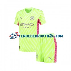 3de shirt Manchester City Keeper Voetbalteneu Kinderen 2023-24 S-S