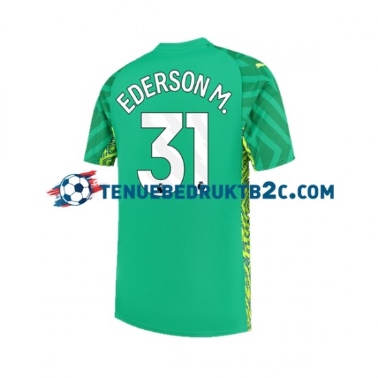 Thuisshirt Manchester City Keeper Ederson Moraes 31 Mannen 2023-24 S-S