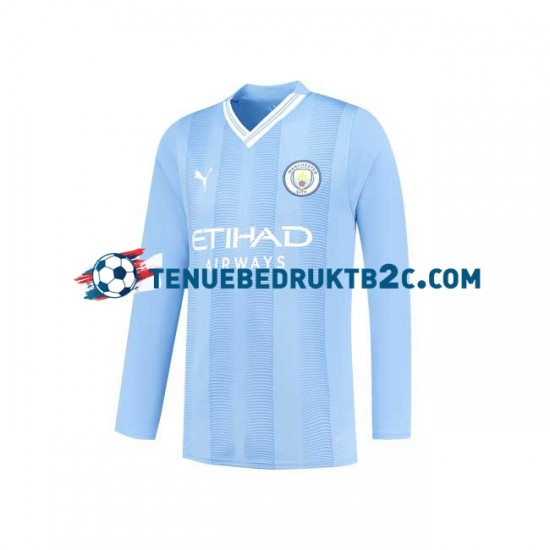 Thuisshirt Manchester City Mannen 2023-24 L-S