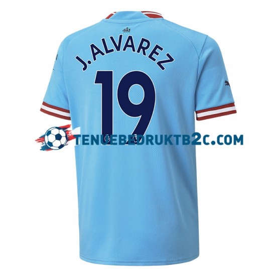 Thuisshirt Manchester City J. ALVAREZ 19 Mannen 2022-23 S-S