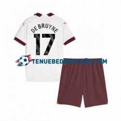Uitshirt Manchester City Kevin De Bruyne 17 Voetbalteneu Kinderen 2023-24 S-S