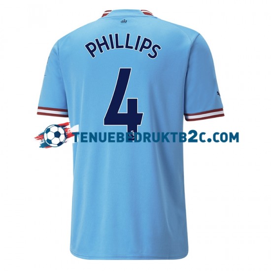 Thuisshirt Manchester City PHILLIPS 4 Mannen 2022-23 S-S