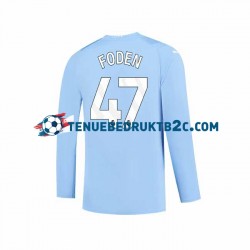 Thuisshirt Manchester City Phil Foden 47 Mannen 2023-24 L-S