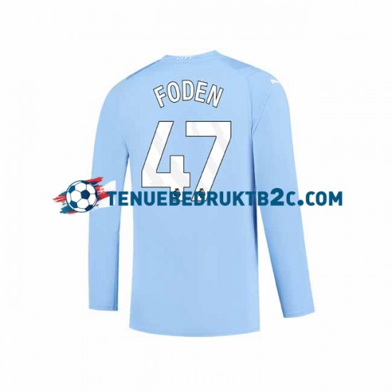 Thuisshirt Manchester City Phil Foden 47 Mannen 2023-24 L-S