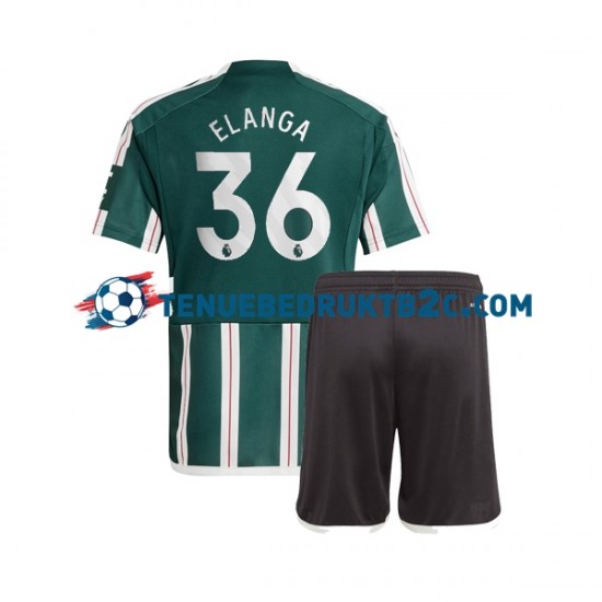 Uitshirt Manchester United Anthony Elanga 36 Voetbalteneu Kinderen 2023-24 S-S