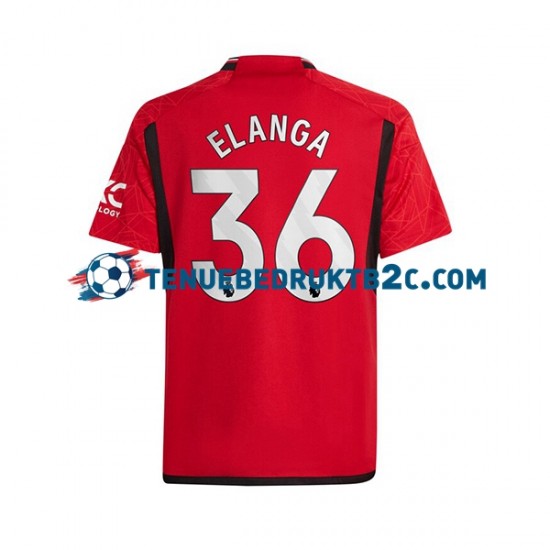 Thuisshirt Manchester United Anthony Elanga 36 Mannen 2023-24 S-S