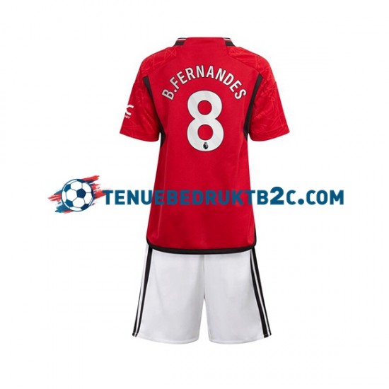 Thuisshirt Manchester United B Fernandes 8 Voetbalteneu Kinderen 2023-24 S-S