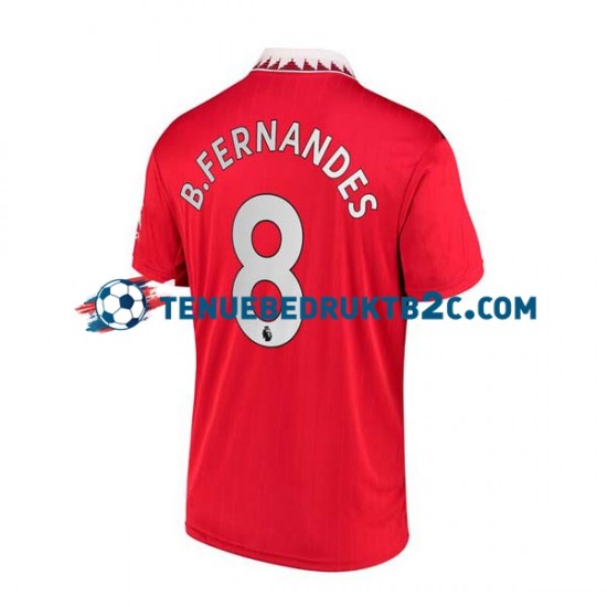 Thuisshirt Manchester United Bruno Fernandes 8 Mannen 2022-23 S-S