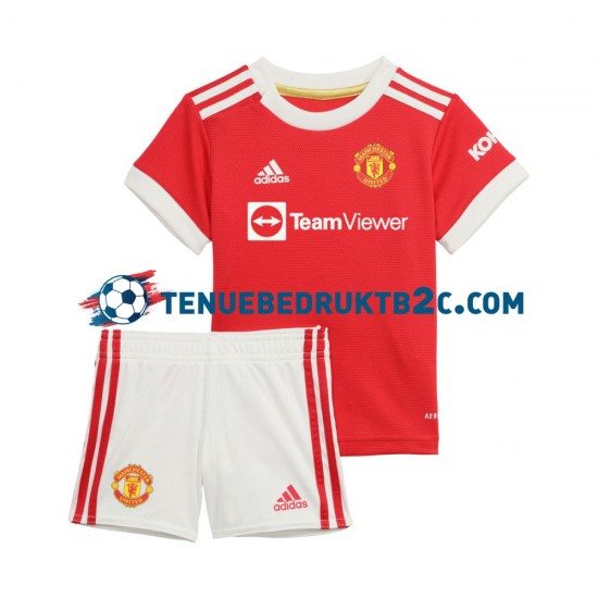 Thuisshirt Manchester United Voetbalteneu Kinderen 2021-22 S-S