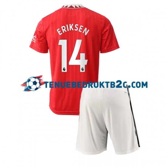 Thuisshirt Manchester United Christian Eriksen 14 Voetbalteneu Kinderen 2022-23 S-S